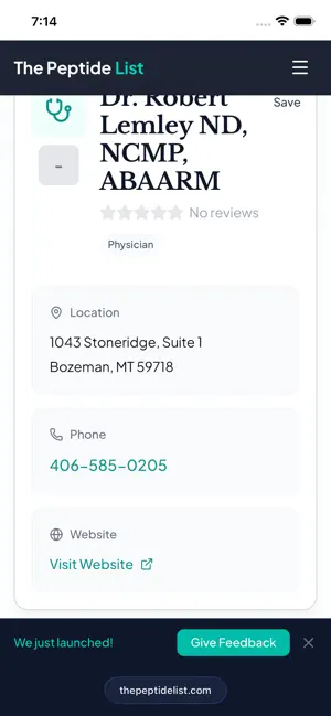 ThePeptideList screenshot 2