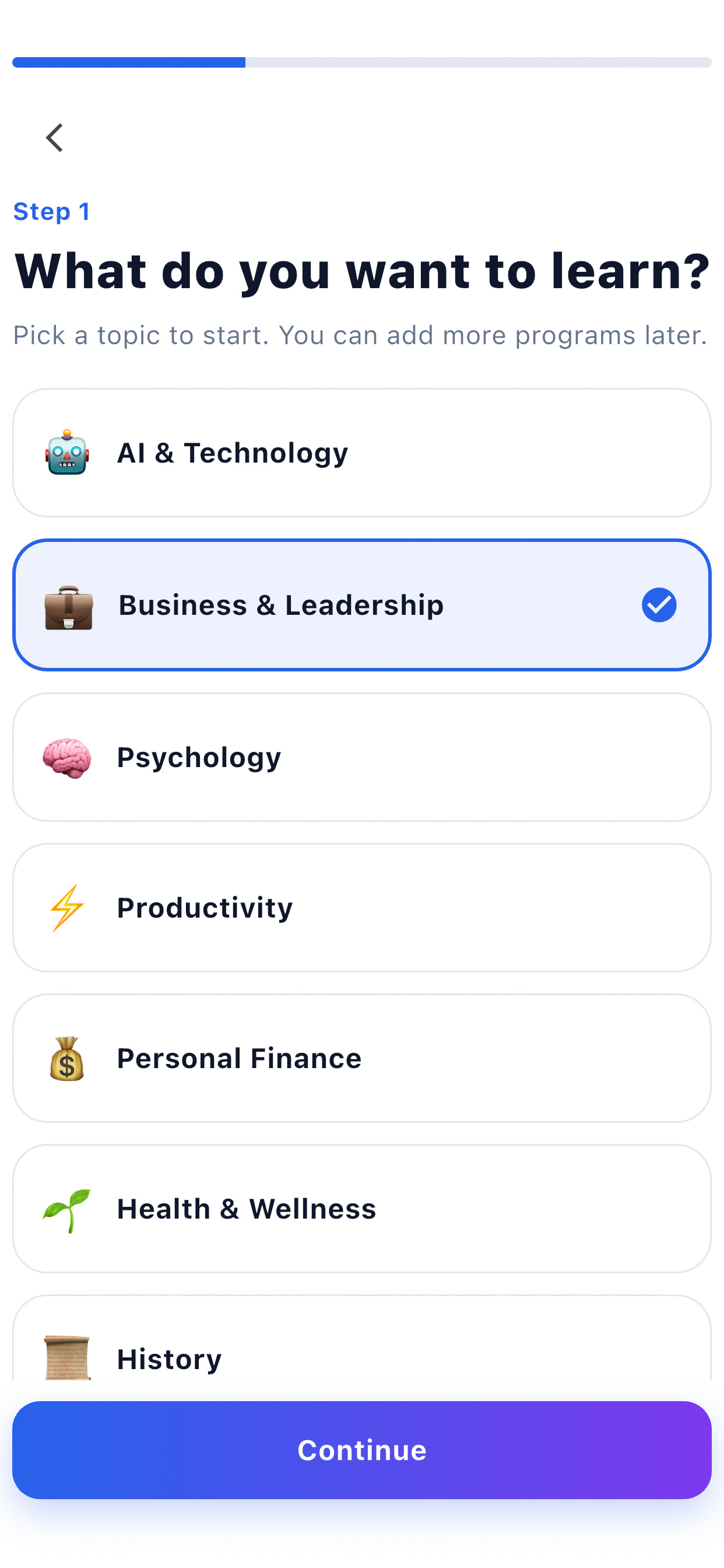 MicroLearning App