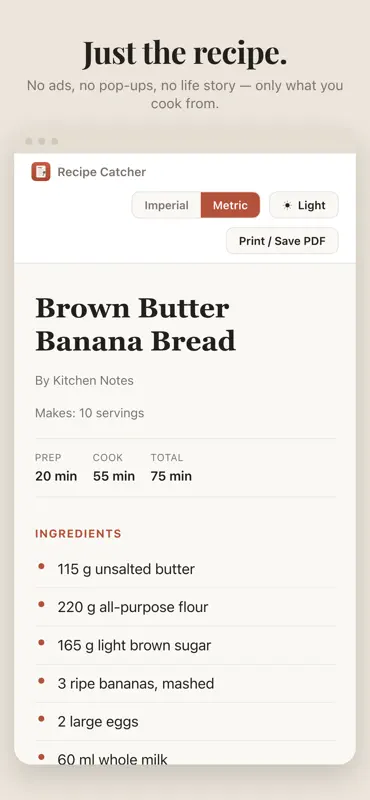 Recipe Catcher: Clean Recipes screenshot 3 of 3
