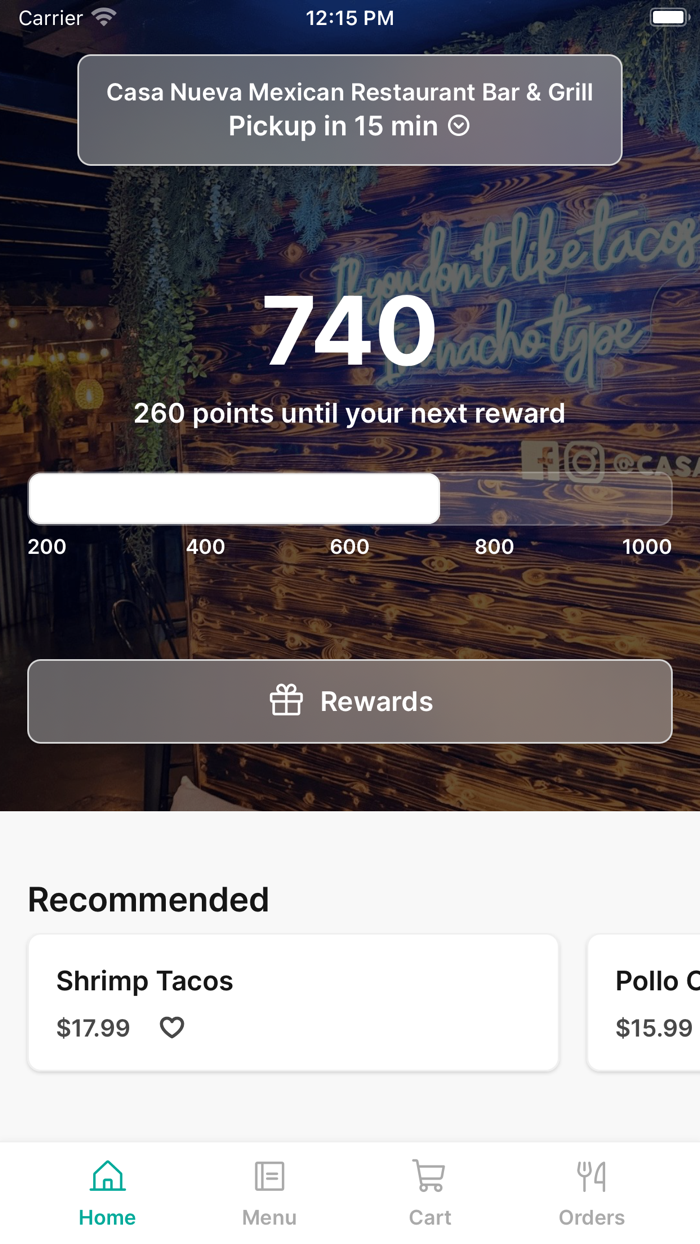 Casa Nueva Mexican Bar  Grill