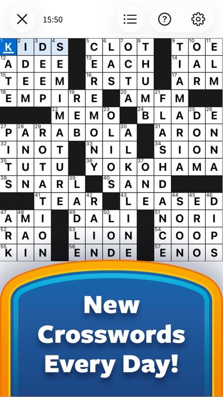 Crossword+ Daily Crosswords screenshot 1