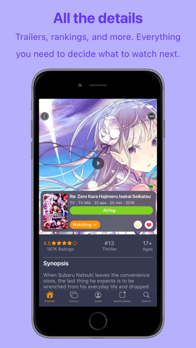 Kurozora - Anime/Manga Tracker Screenshot