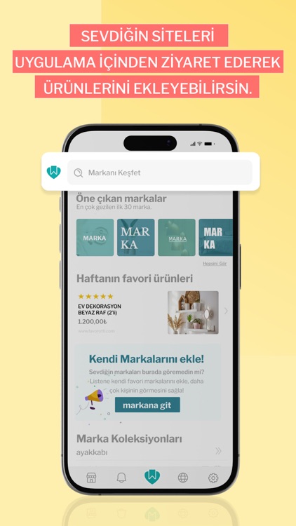 Favorotti - Favori ürün kaydet