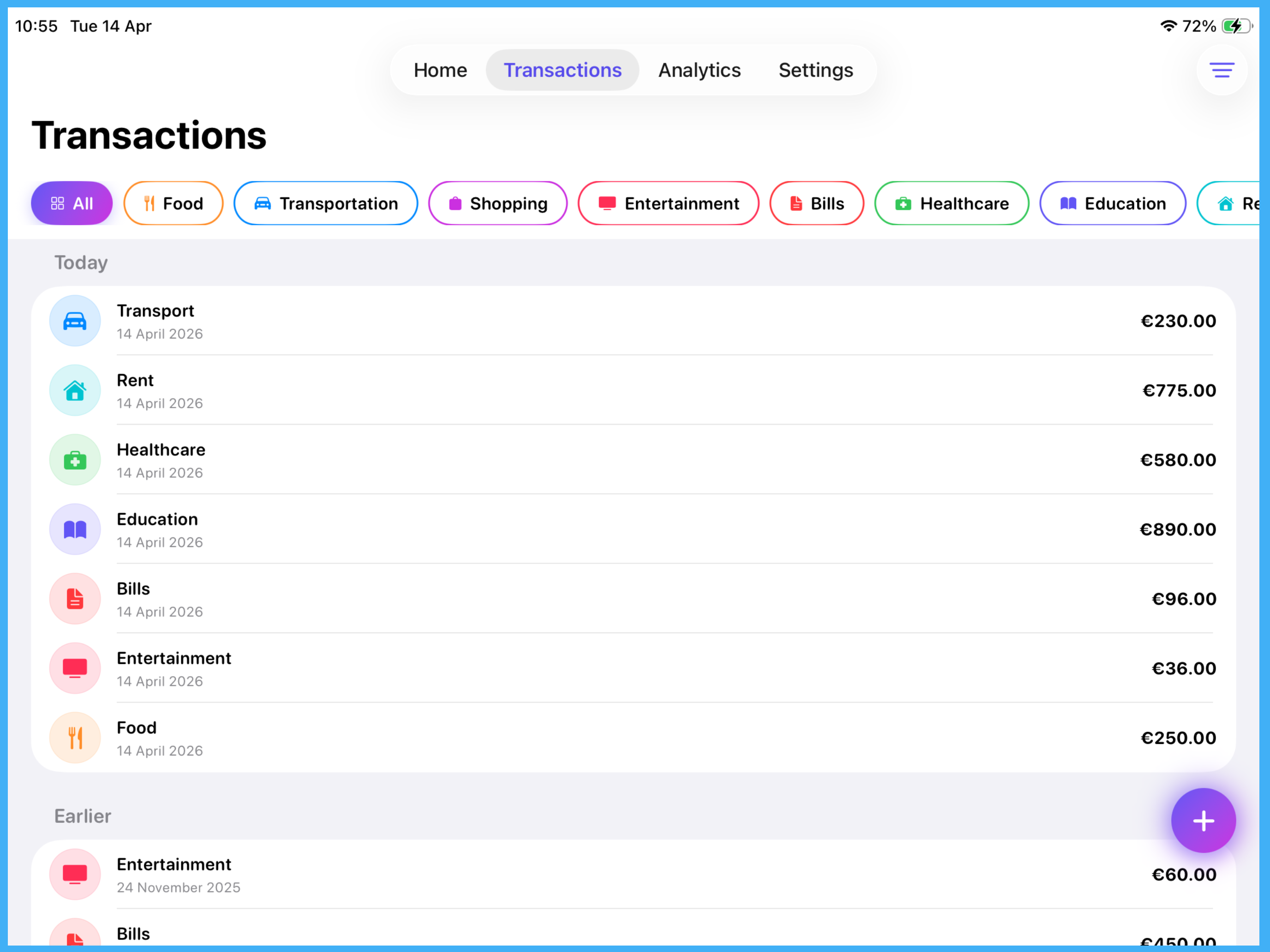 MySpend: Expense Tracker screenshot 8