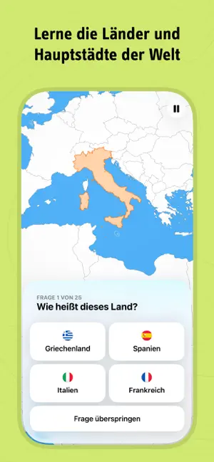 geotrainer: Geografie-Quiz iPhone screenshot 2