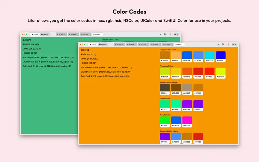 Captura de pantalla de Litur - Color Manager en iPhone 4
