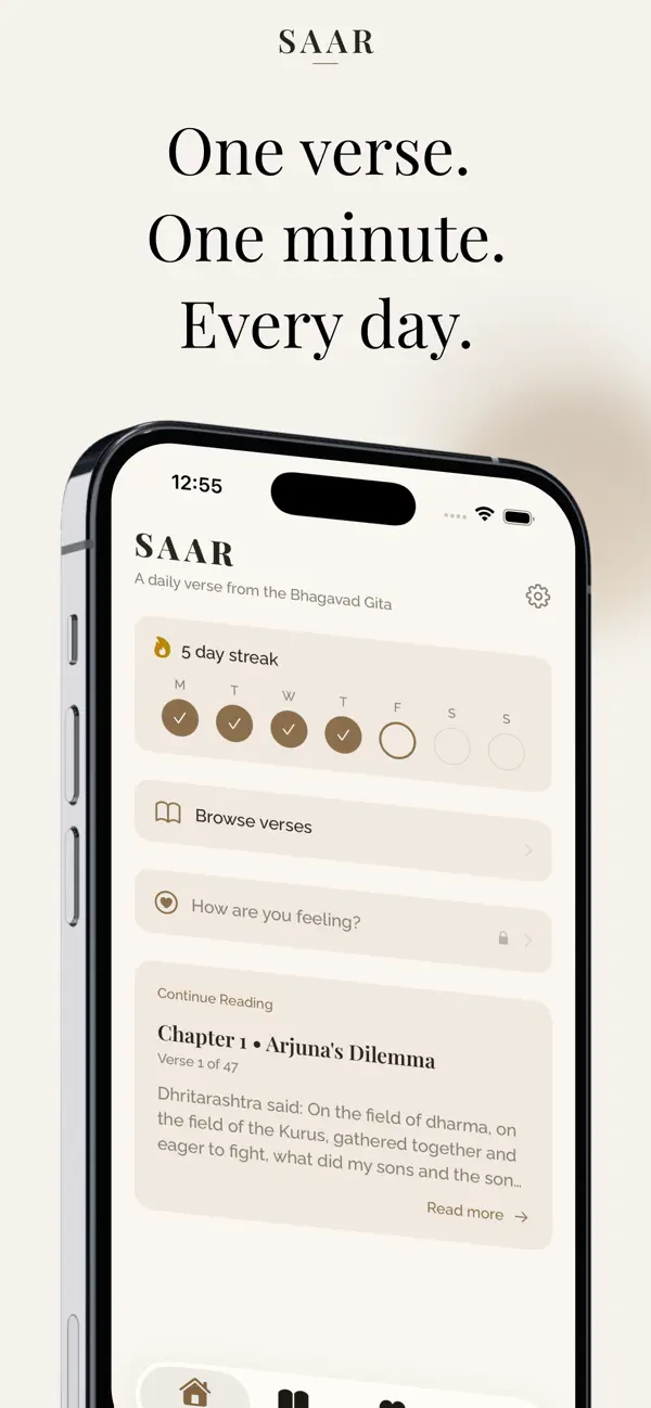 Screenshot #1 pour Saar — Gita & Reflection