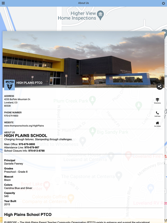 High Plains PTCO iPad screenshot 5 - Education app