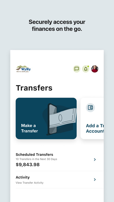 WyHy Mobile Banking Screenshot