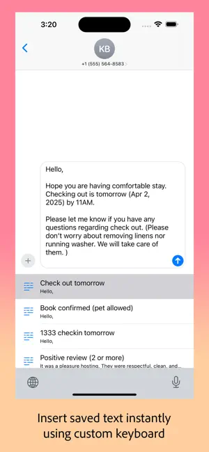 Templates - Custom Keyboard screenshot 3