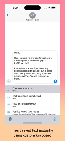 Templates - Custom Keyboard screenshot