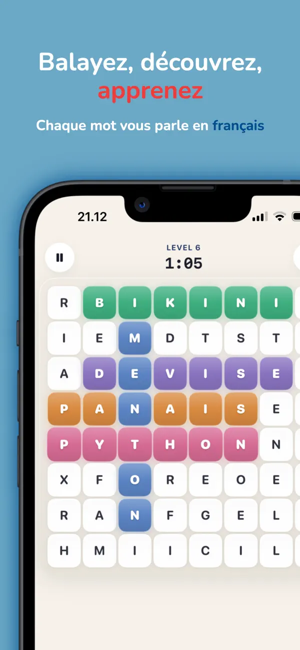 Screenshot #3 pour French Word Search Puzzle