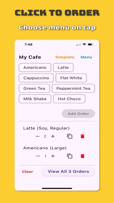 Screenshot #1 pour Cafe Order