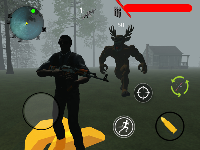 Deer Monster In Scary Forest