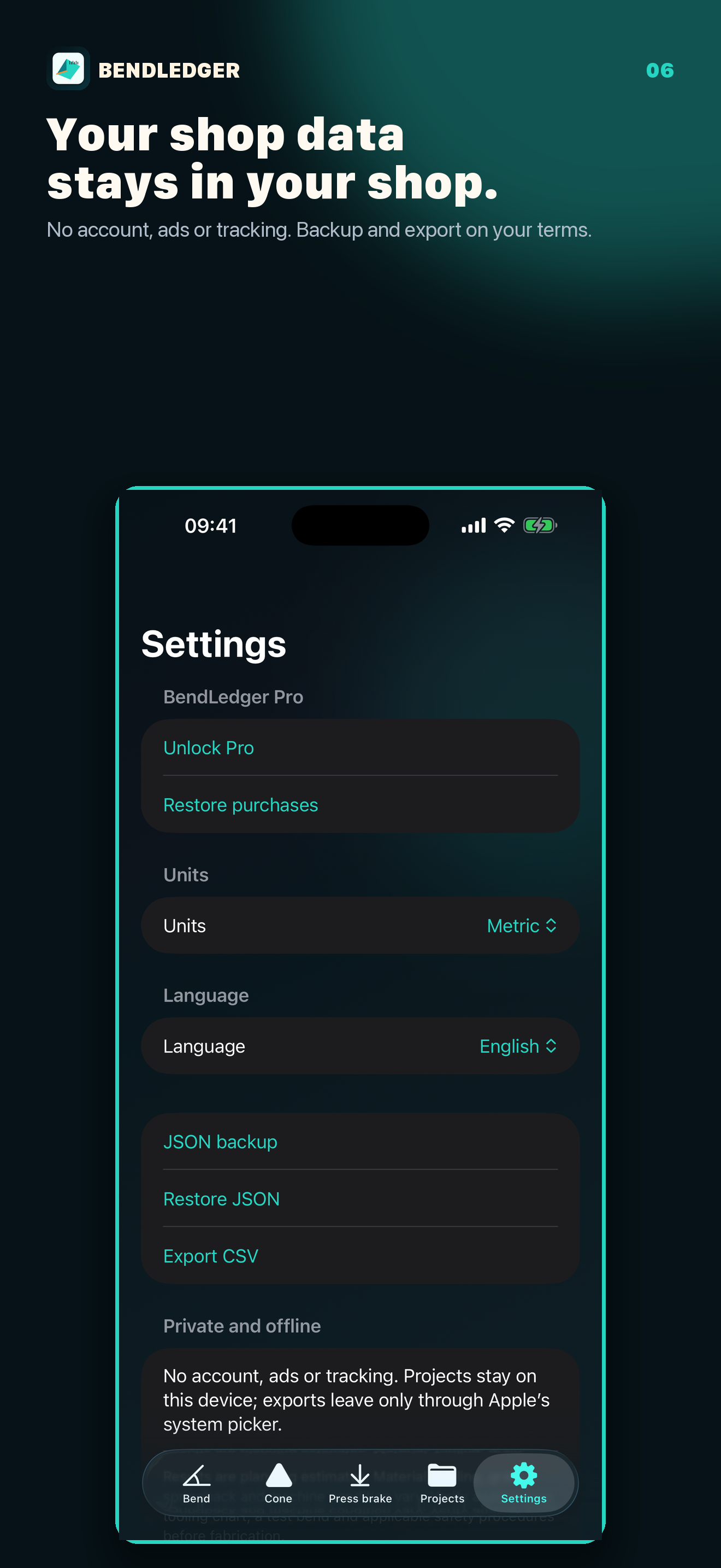 BendLedger: Sheet Metal Calc screenshot 6