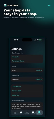 BendLedger: Sheet Metal Calc Screenshot 6 of 6