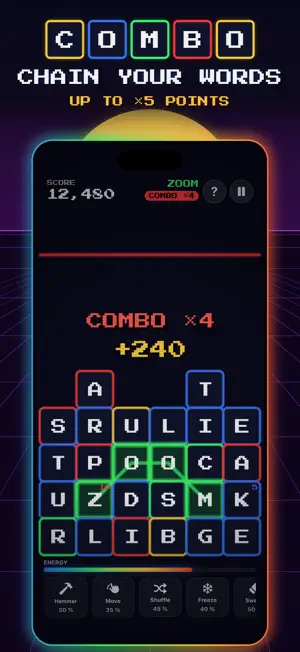 GraviWords: Word Drop Puzzle screenshot 2