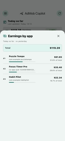 AdMob Copilot Screenshot 2 of 7