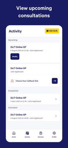 App screenshot