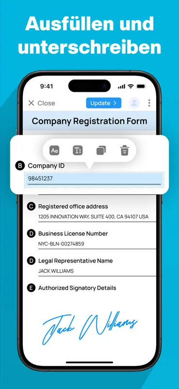 Fill PDF & Sign Documents Easy screenshot 1 of 6