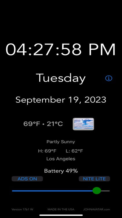 MiCLOCK +WEATHER Bedside & ALL screenshot-3