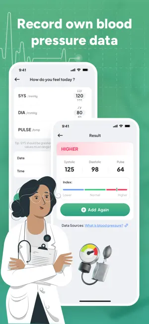 Blood Pressure Recorder Pro screenshot 1