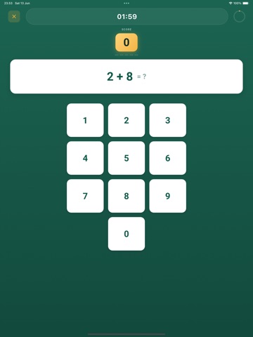 Kraepelin Test: Brain Math iPad screenshot 2