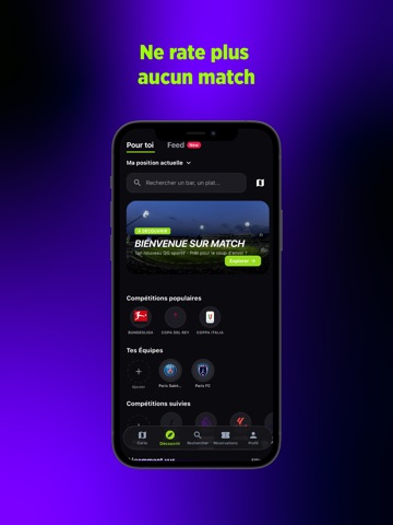 Match · Book, watch the game iPad screenshot