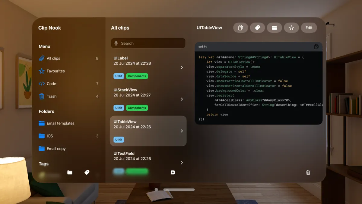 Clip Nook screenshot 1