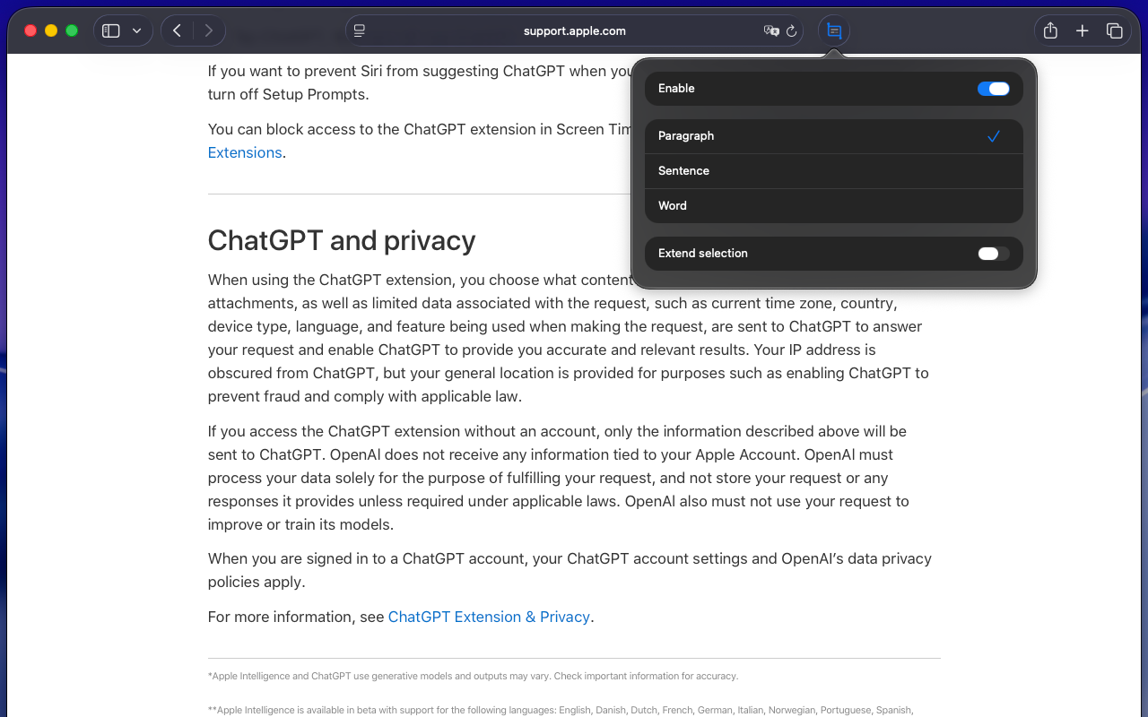 QuickSelect for Safari screenshot 6