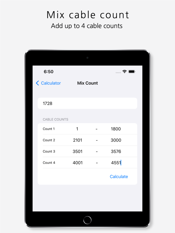 Telcoo - Cable Pair Tool iPad screenshot 2 - Utilities app