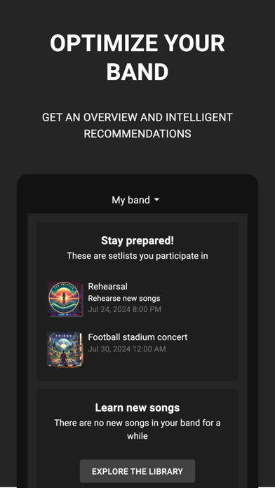 Bandfix: Songbook & Setlists Screenshot