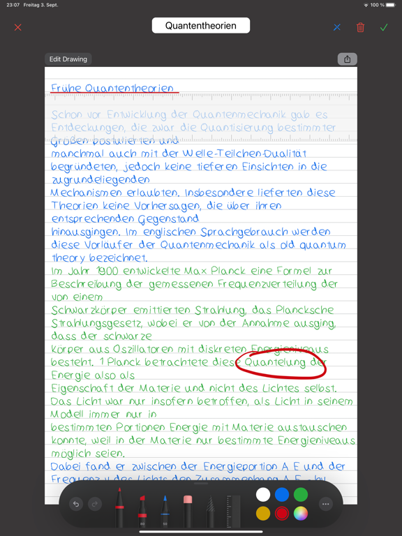 Conwrite – Text to handwriting iPad screenshot 8 - Productivity app