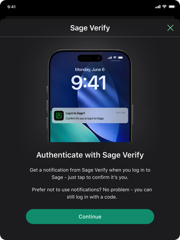 Sage Verify iPad screenshot 3