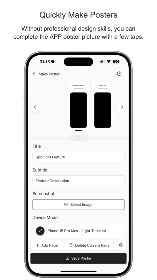 #2. Qi App Poster: Screenshot Tool (iOS) 由: 奇奇 郭