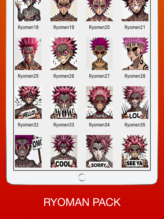 Screenshot #4 pour Sukuna Stickers - Cursed Emoji