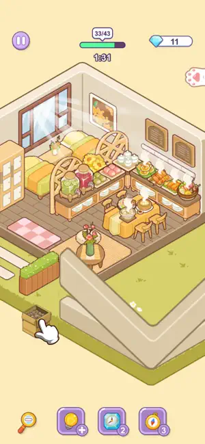 梦想小屋 - 房间布置 贴纸游戏 screenshot 1