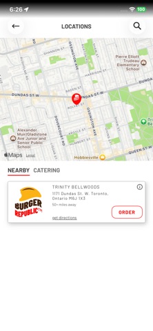 Burger Republic Canada iPhone screenshot