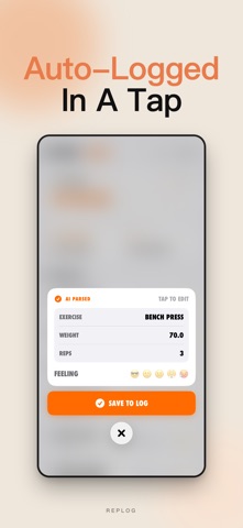 RepLog - Voice Workout Tracker Screenshot 3 of 5