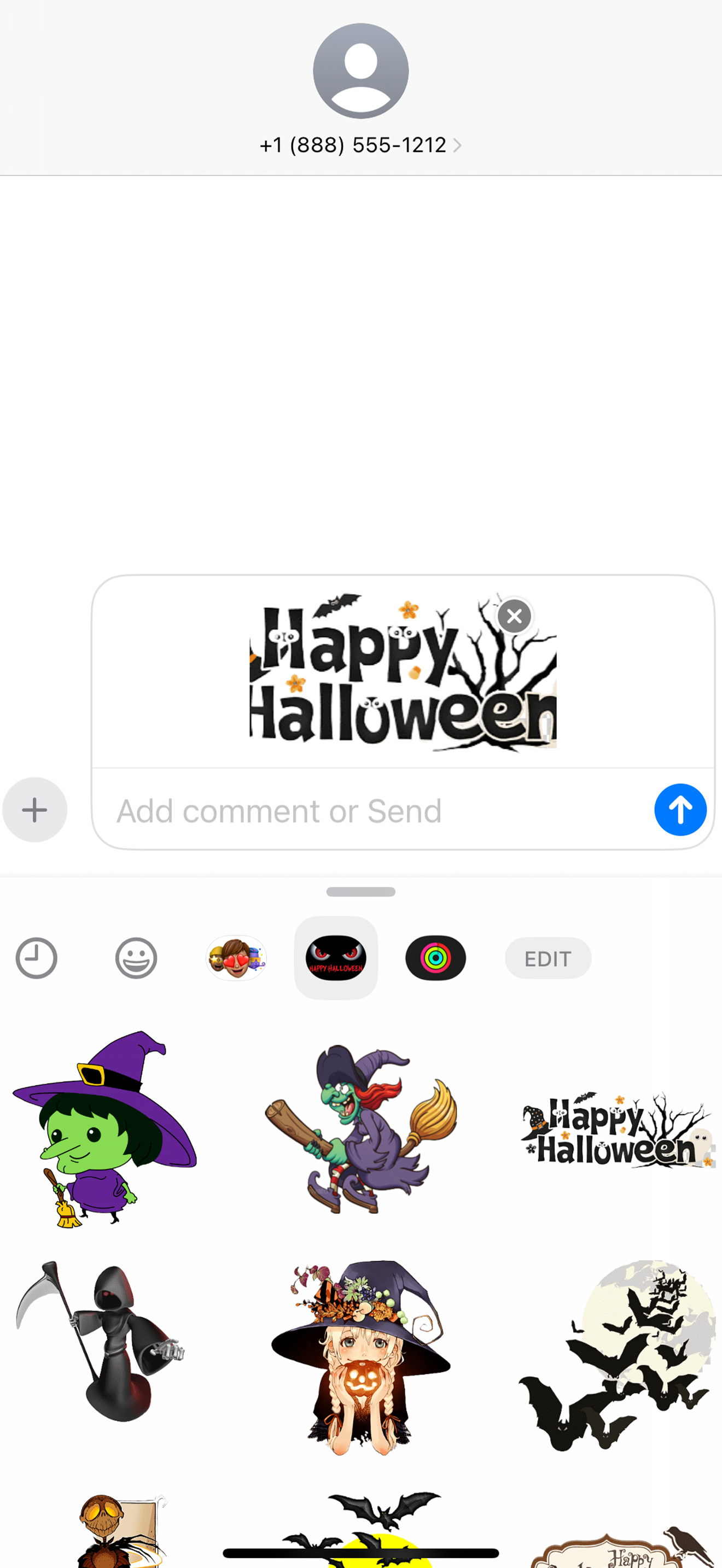 Happy Halloween Scary Stickers
