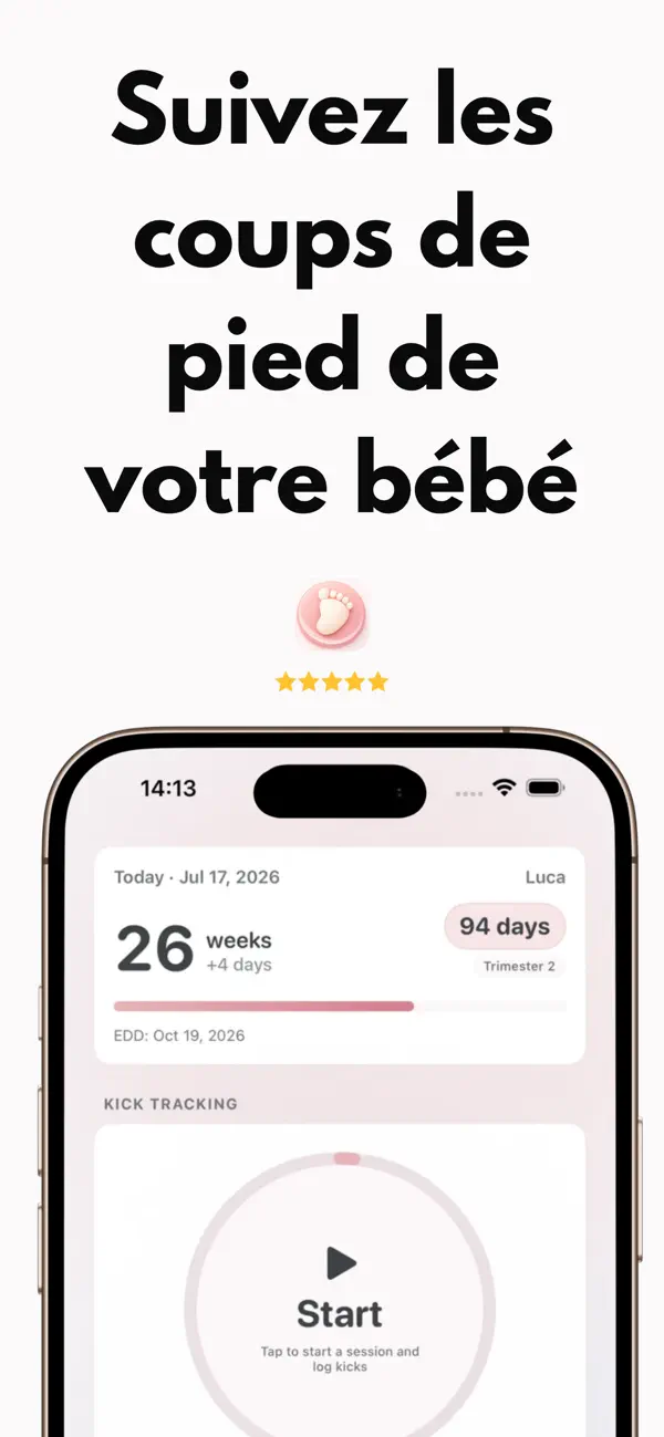 Screenshot #1 pour Compteur coups bébé