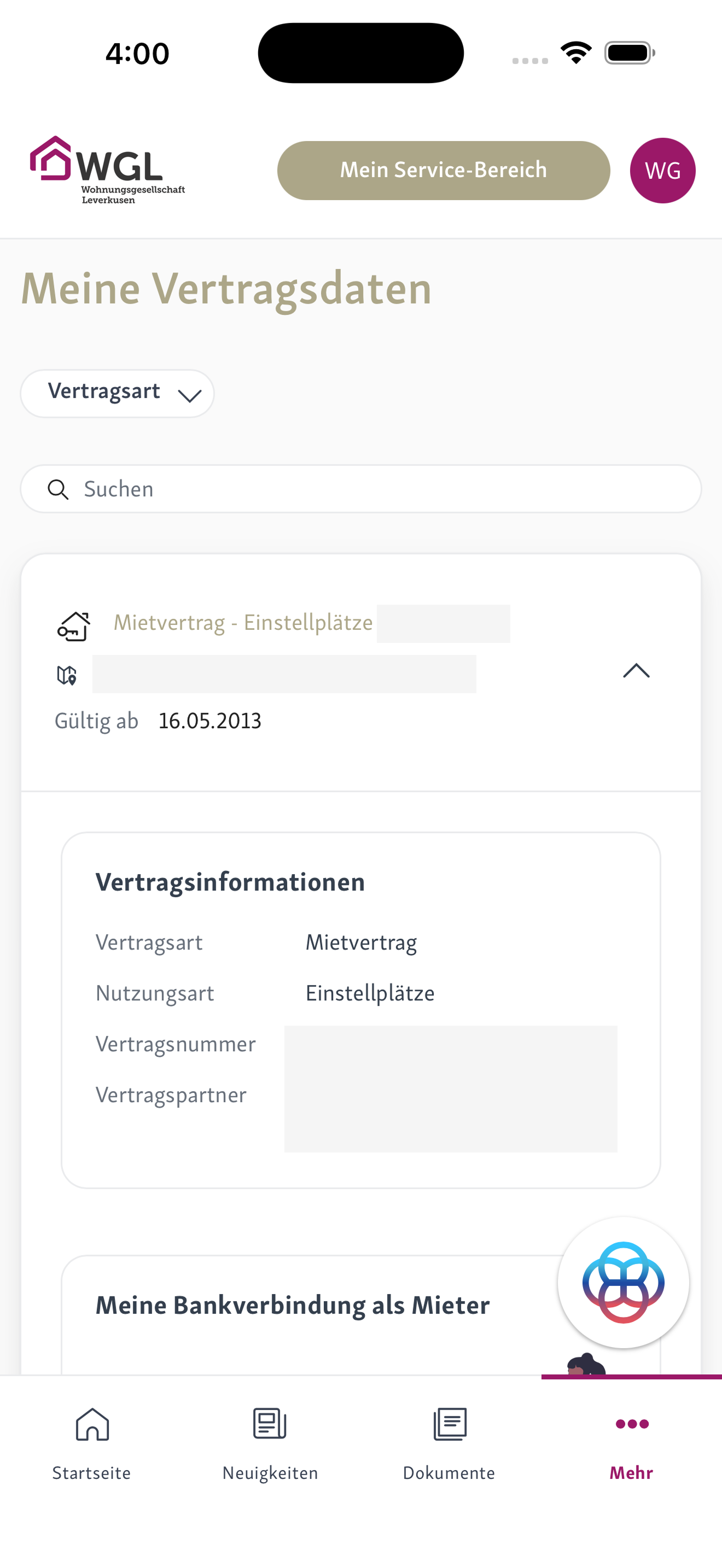MeineWGL-App screenshot 3