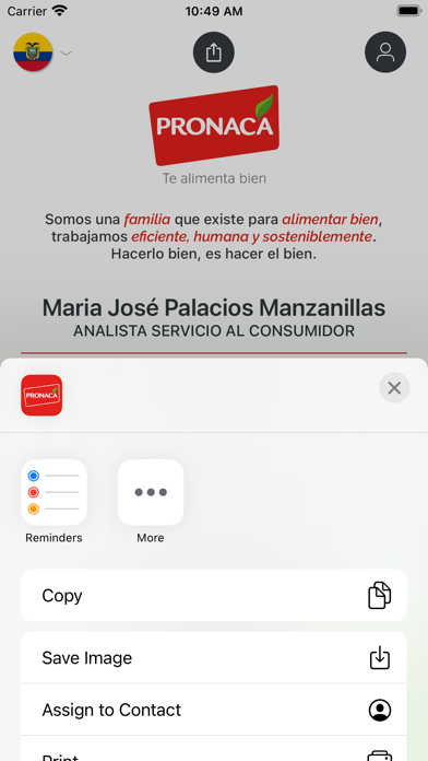 Pronaca Tarjeta Digital Screenshot