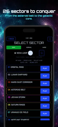 Captura de pantalla de Starglax - Galaxy Fireship en iPhone 4