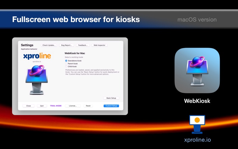 WebKiosk Browser app screenshot