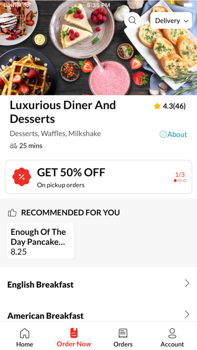 Luxurious Diner And Desserts Screenshot