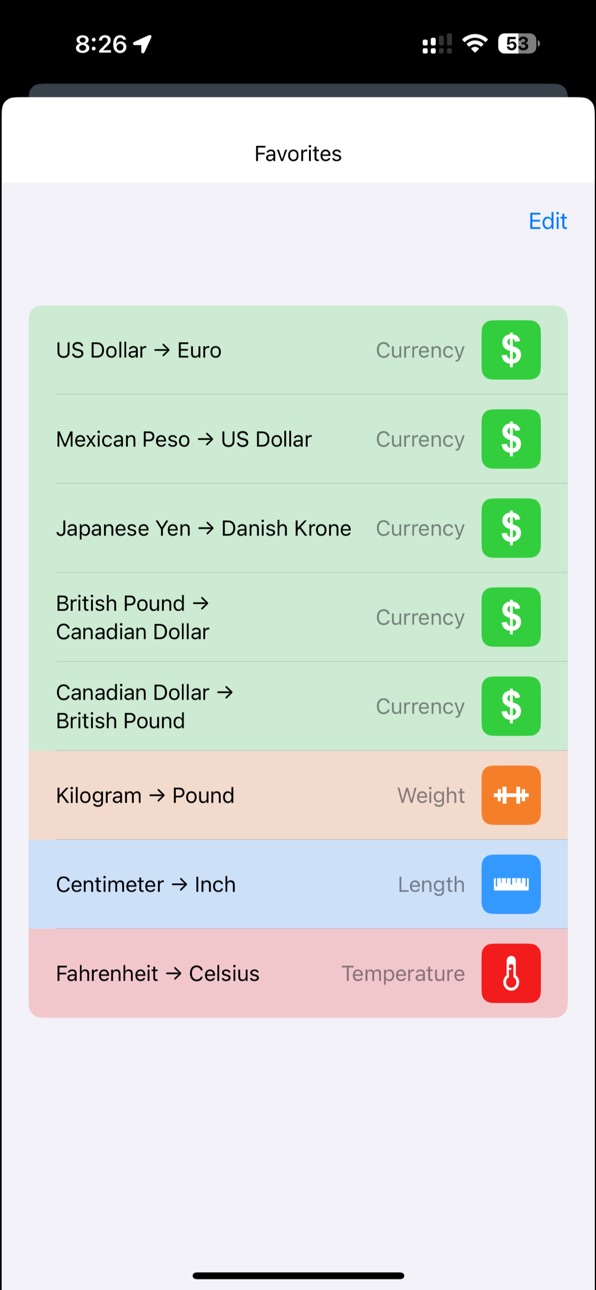 iPhone screenshot
