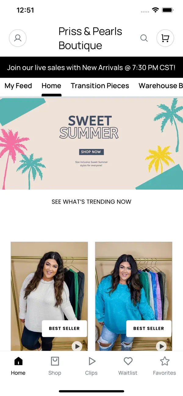 Screenshot #1 pour Priss & Pearls Boutique