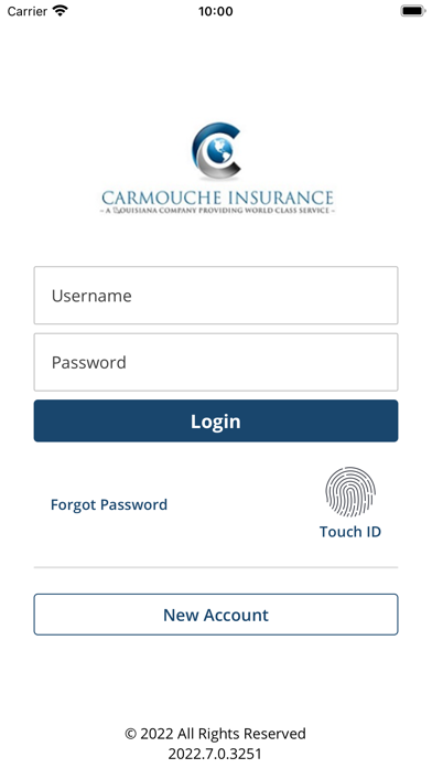Carmouche Insurance Online Screenshot