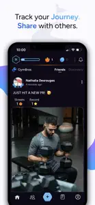 GymBros - Workout Tracker screenshot #1 for iPhone